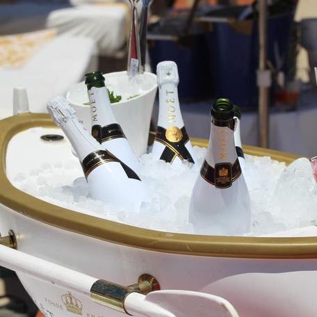 Large champagne bucket at Nassau Beach Club