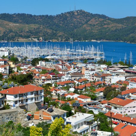 Overview of the rooftops of Fethiye