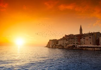 Sunsetting over Split, Croatia