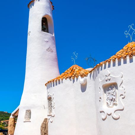 White-washed buildings in the Mediterranean